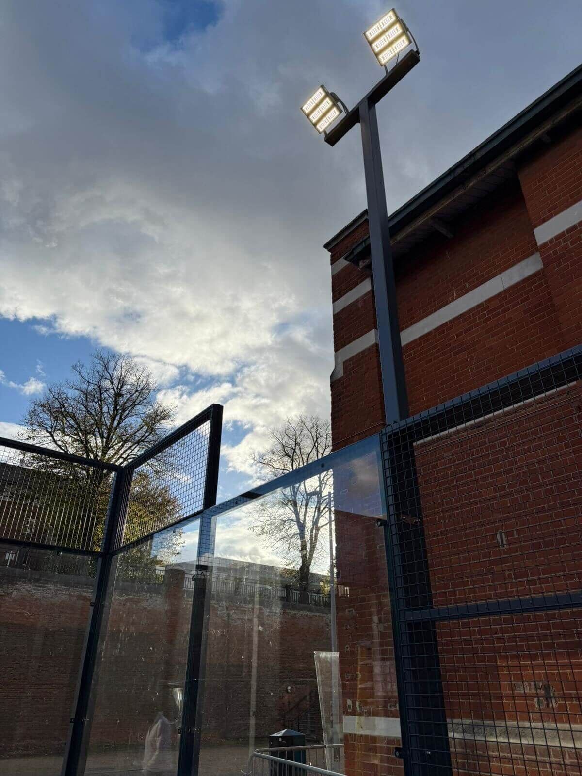 Padel Floodlighting at University of Greenwich