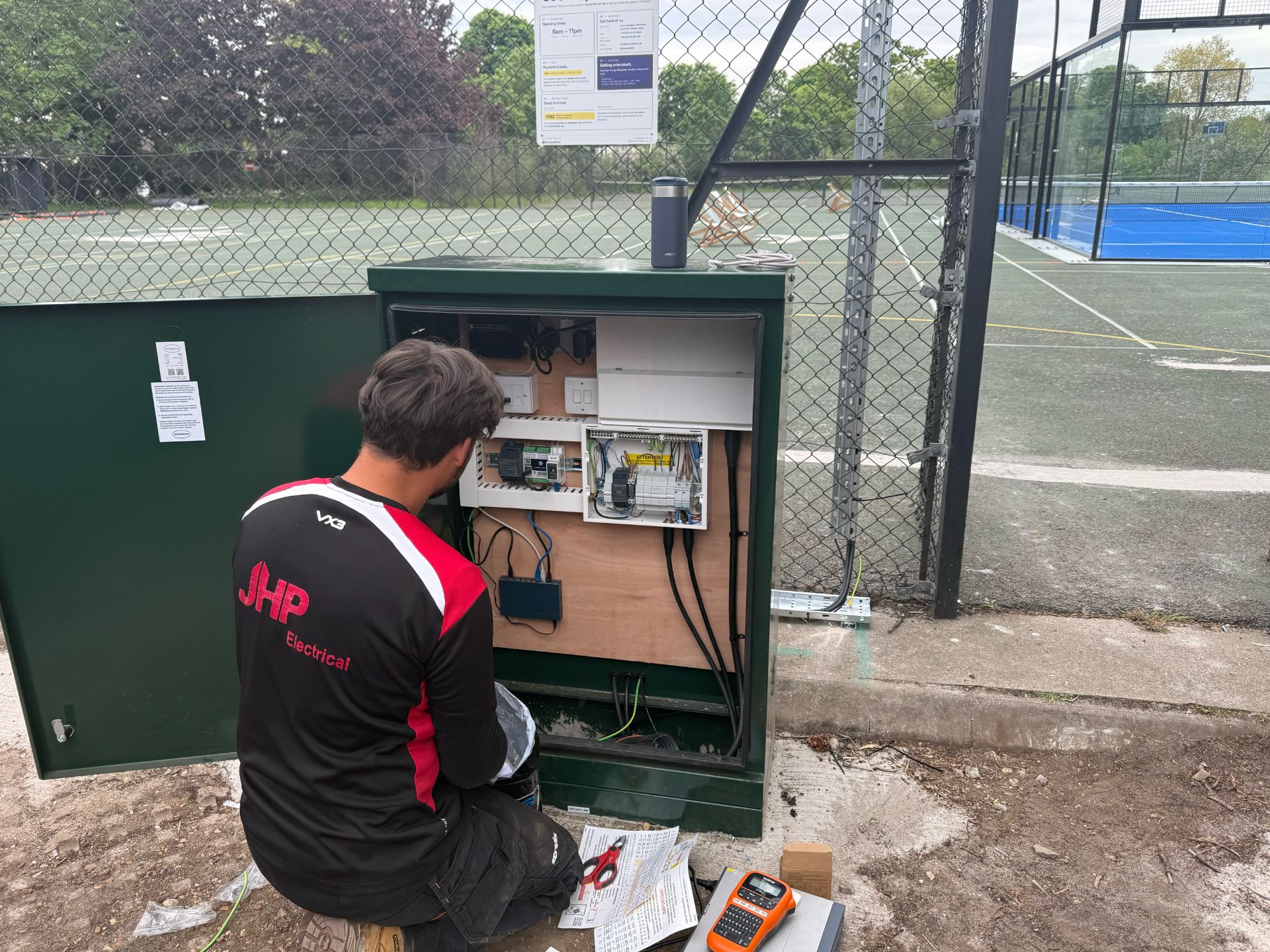 Padel Floodlighting at University of Greenwich