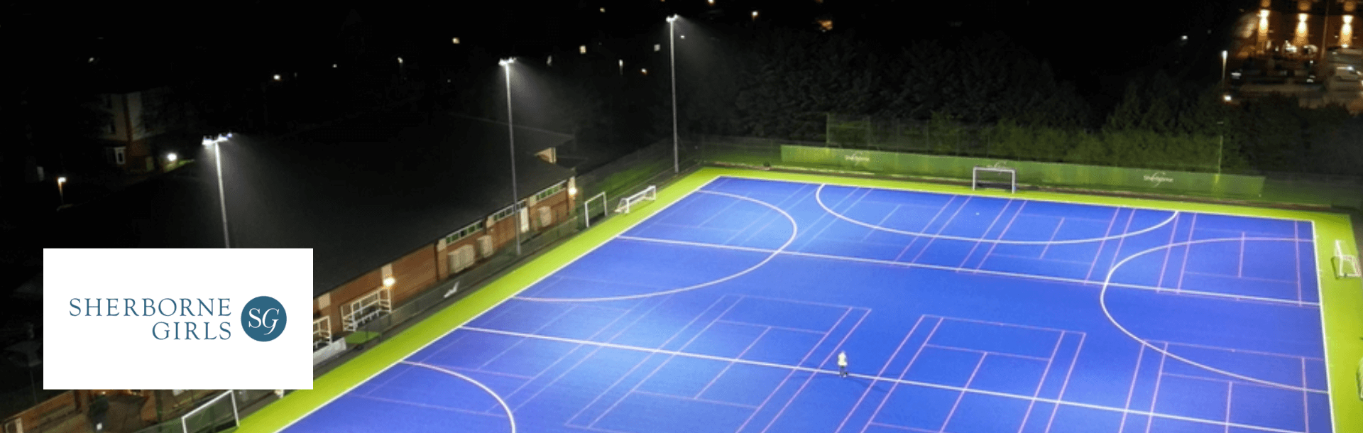 Hockey Pitch LED Floodlighting, Sherborne School