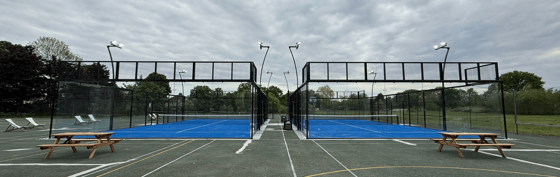 Padel Floodlighting for Tour Padel, University of Greenwich
