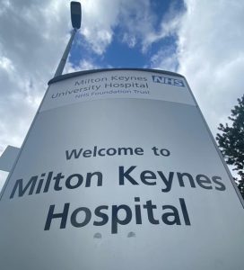 Milton Keynes Hospital Sign